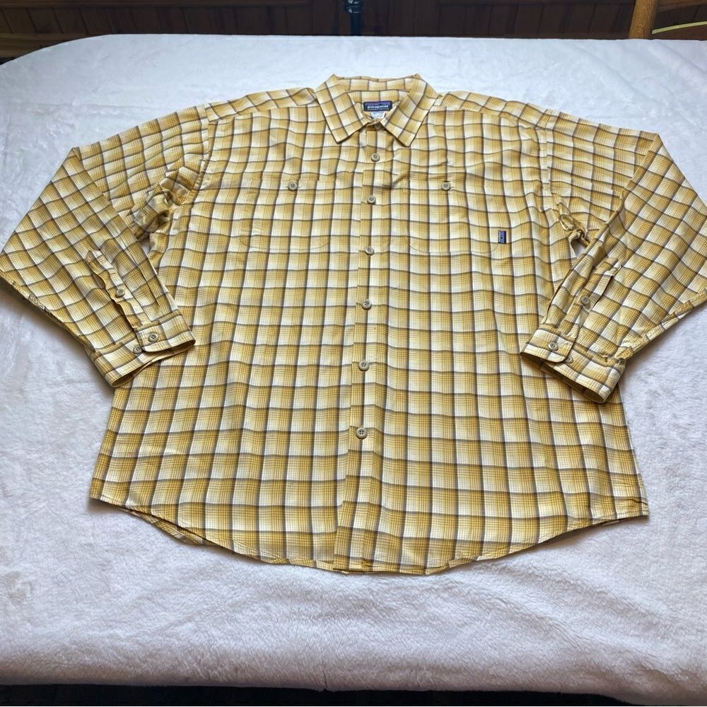Patagonia Button Down Long Sleeve Organic Cotton Shirt Size Large